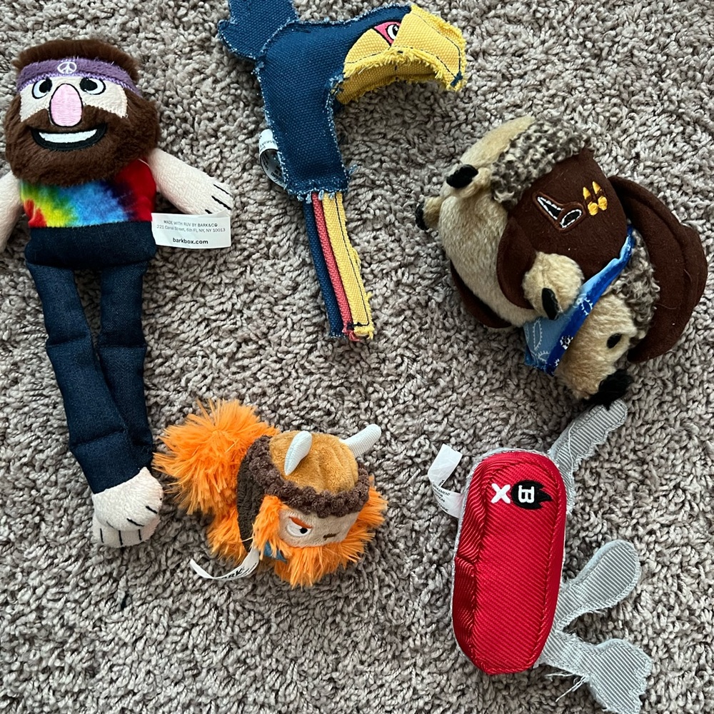 Barkbox dog toys